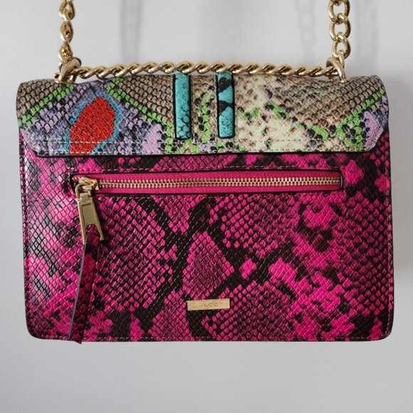 ALDO Women's Faux Leather Snake Print Crossbody Bag Adjustable Strap Multicolor - Picture 5 of 11